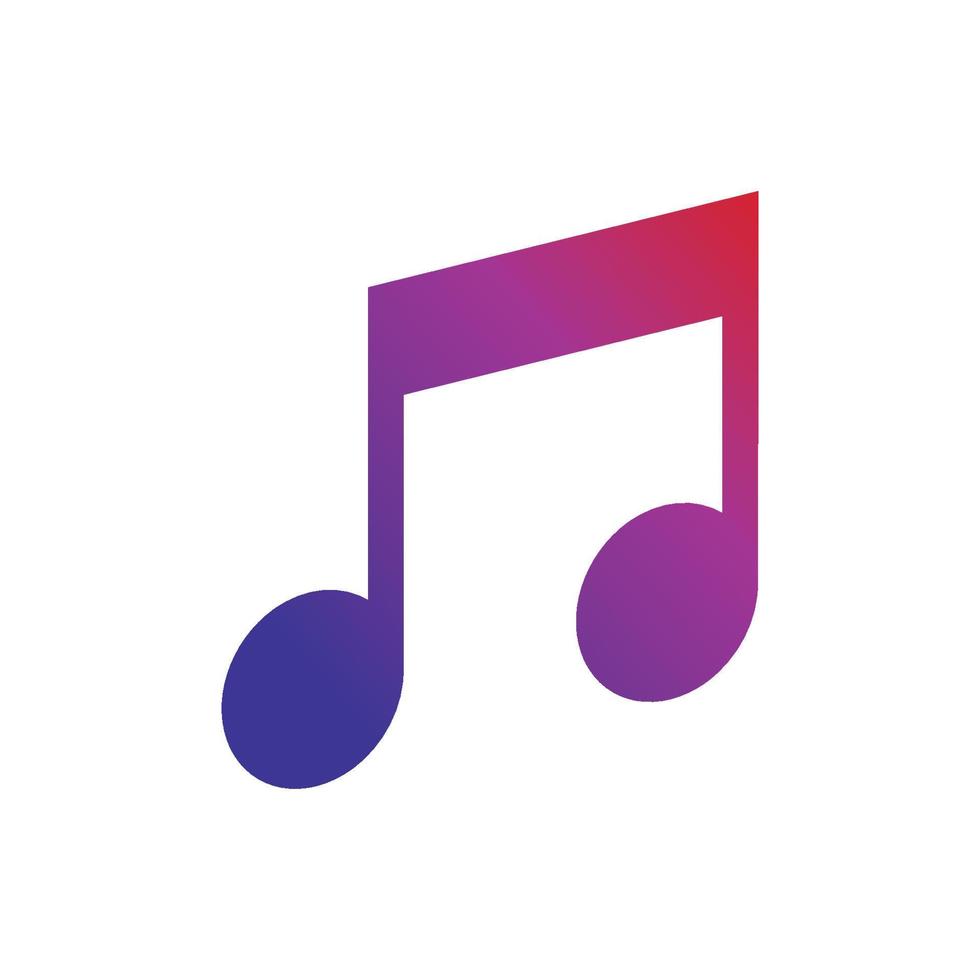 Music note Icon Vector illustration design