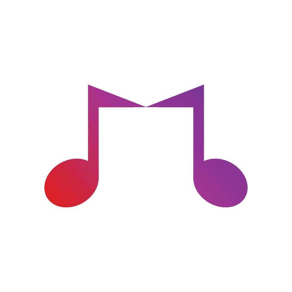 Music note Icon Vector illustration design