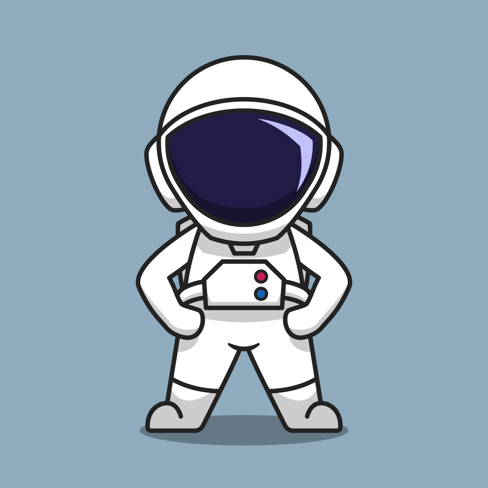 Cute astronaut cartoon vector icon illustration 5421106 Vector Art at ...