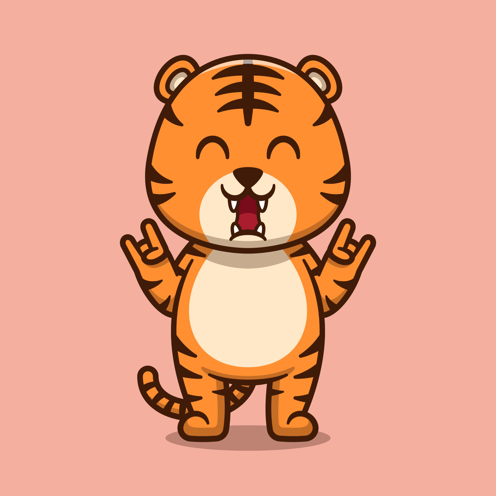 Cute tiger cartoon vector icon illustration 5421127 Vector Art at Vecteezy Cute tiger cartoon vector icon illustration 5421127 Vector Art at Vecteezy