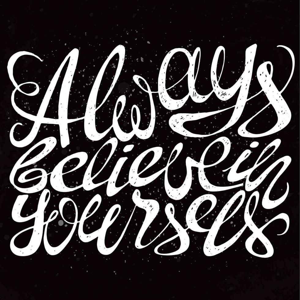 Conceptual handwritten phrase. vector