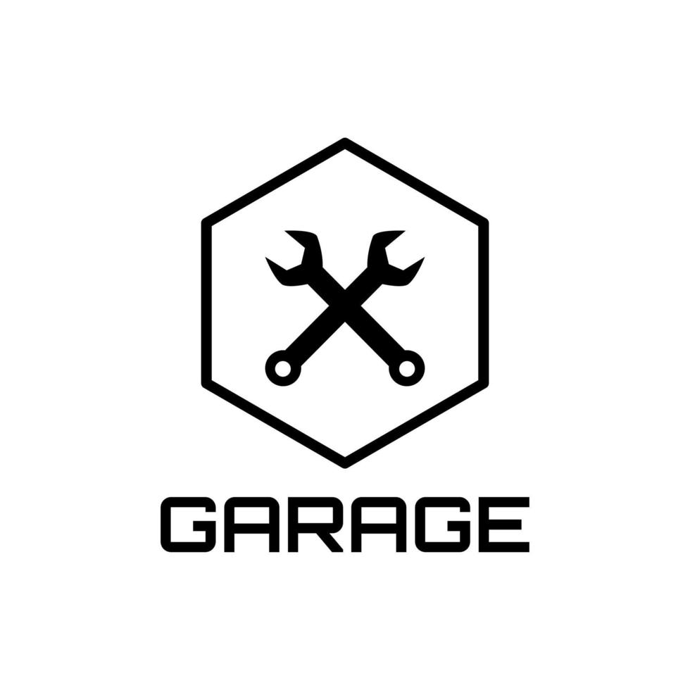 vector de símbolo de garaje
