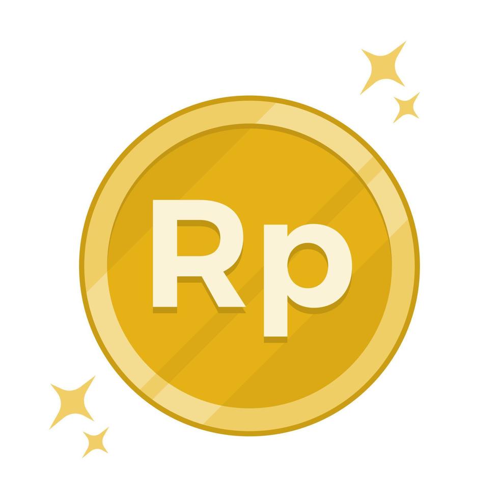 Indonesia rupiah money icon. Flat design. Editable vector format.