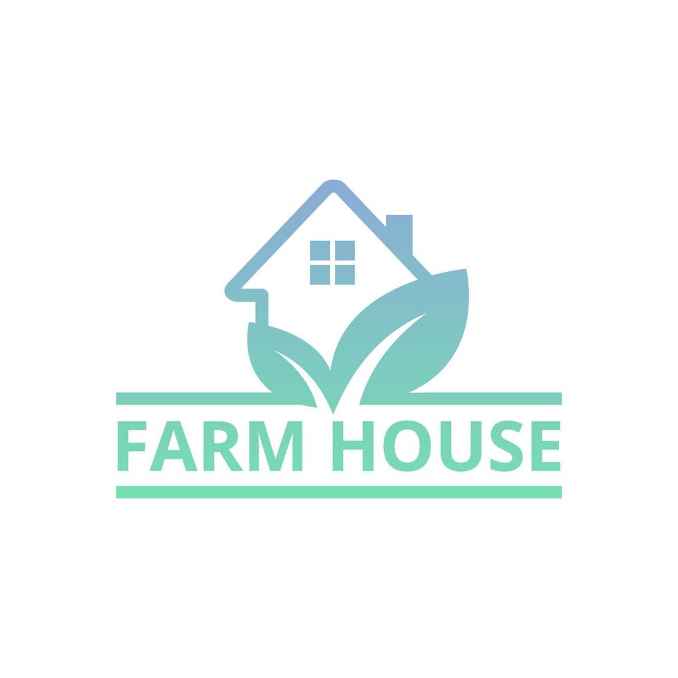 Farm house logo vector