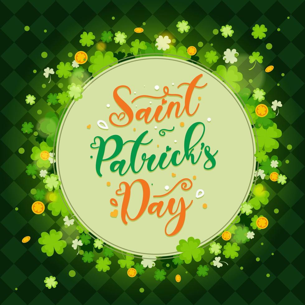 Shamrock Clover background vector