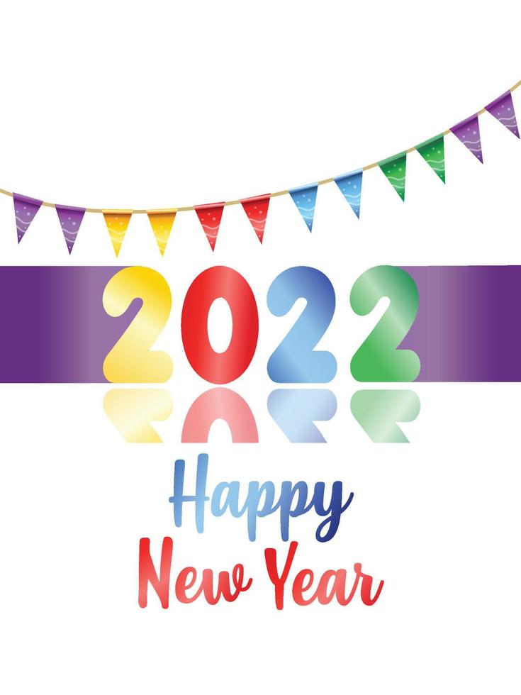Colorful 2022 Gradient vector
