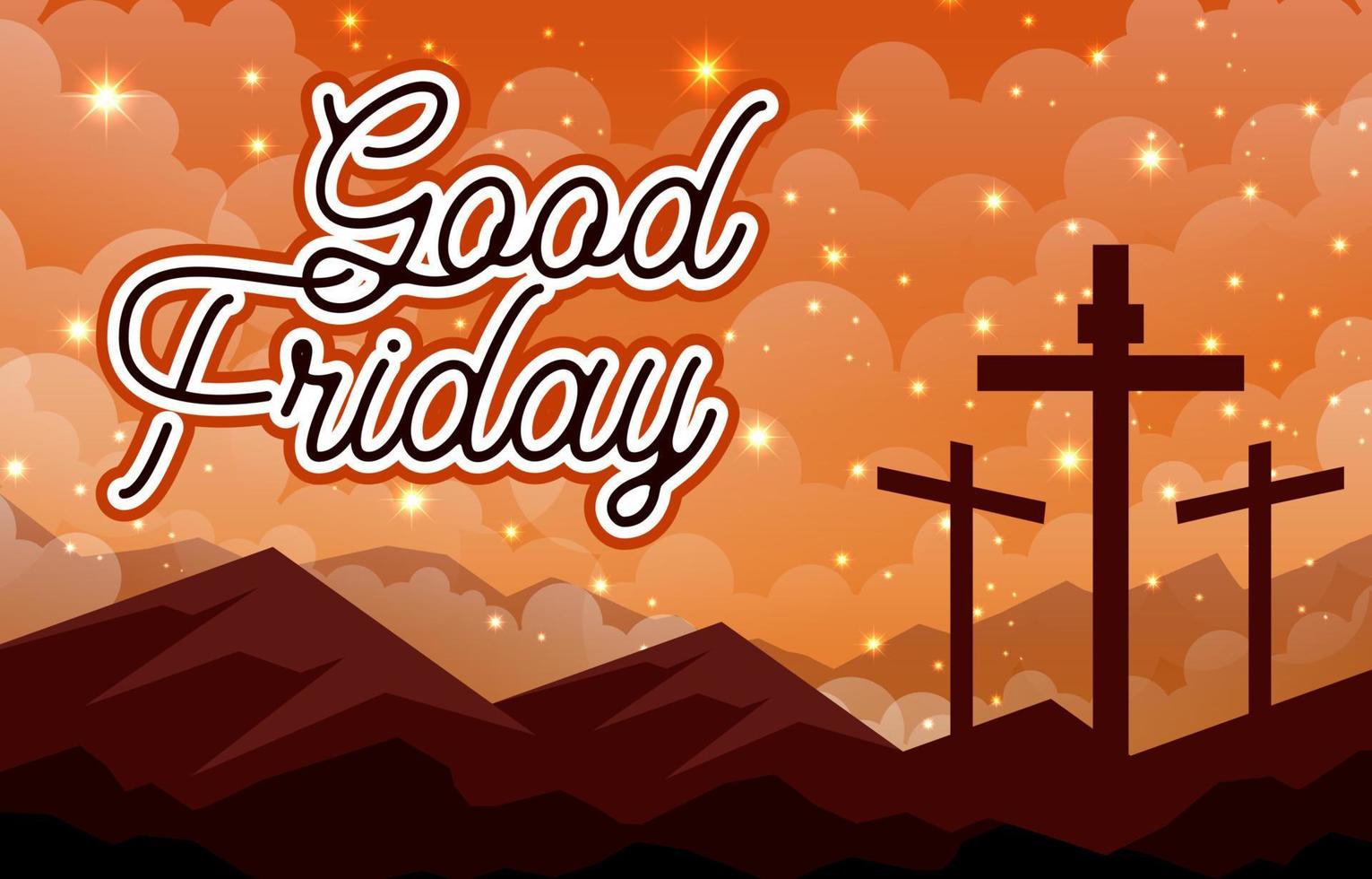 Good Friday Background vector