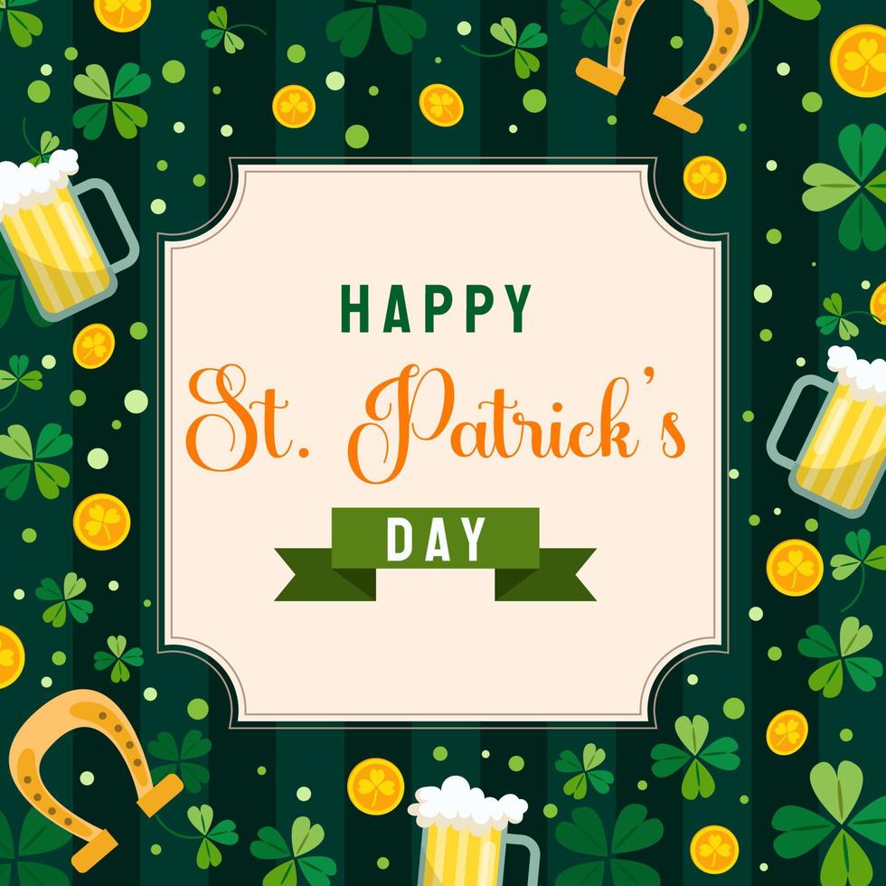 Shamrock Clover in Flat Design vector