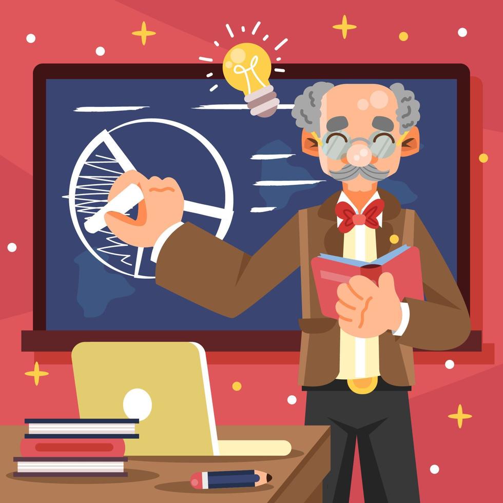 Professor Teaching Class vector
