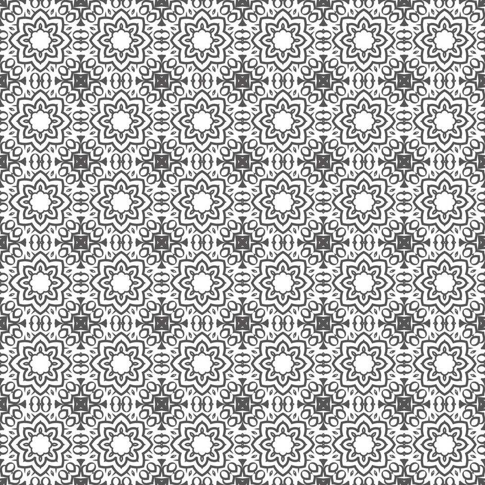 Classic batik seamless pattern background  geometric mandala wallpaper. elegant traditional floral motif vector