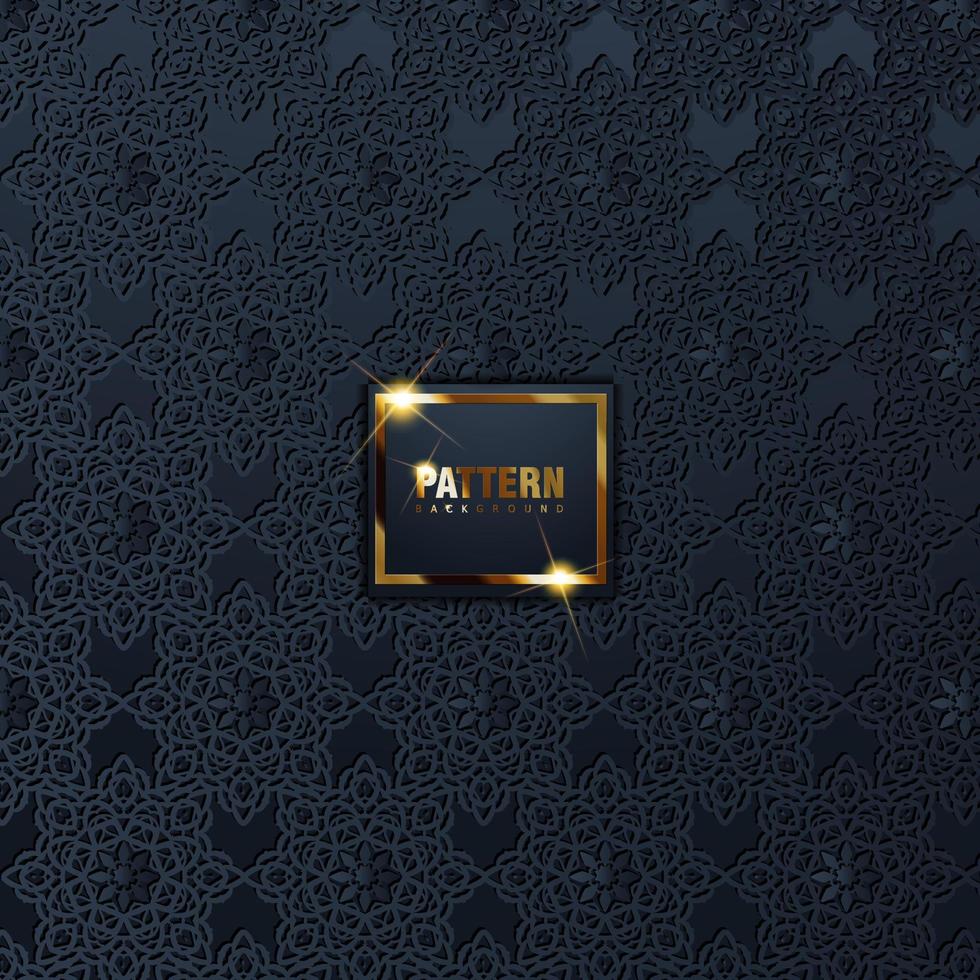 Islamic ornament vector 3d ramadan islamic round pattern elements