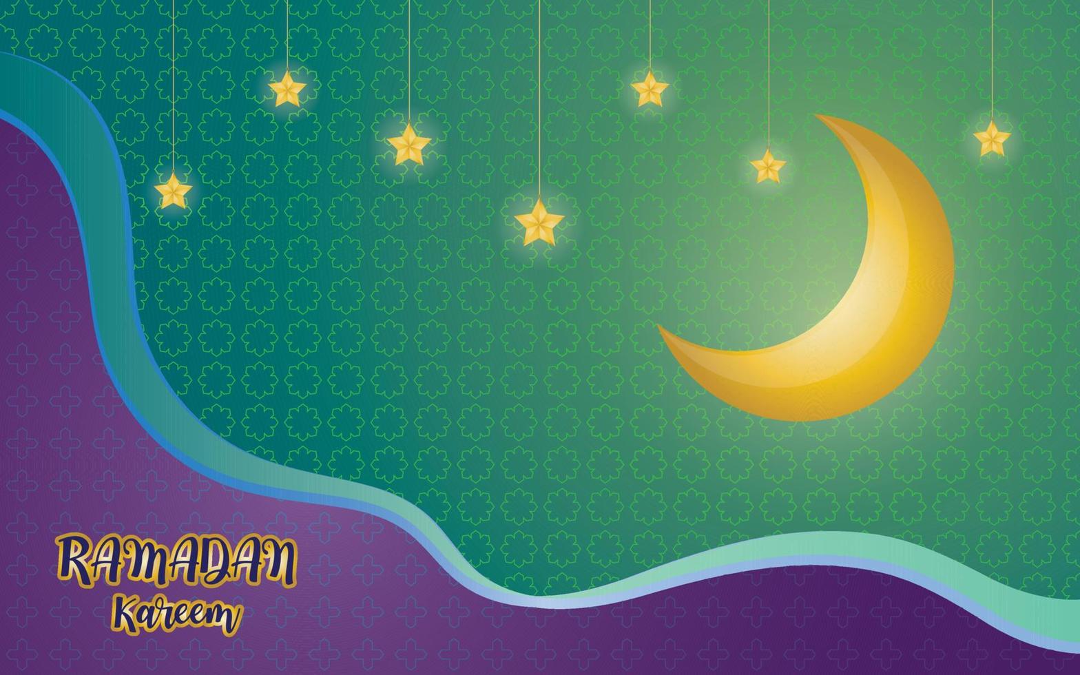 ramadan kareem greeting background template Vector