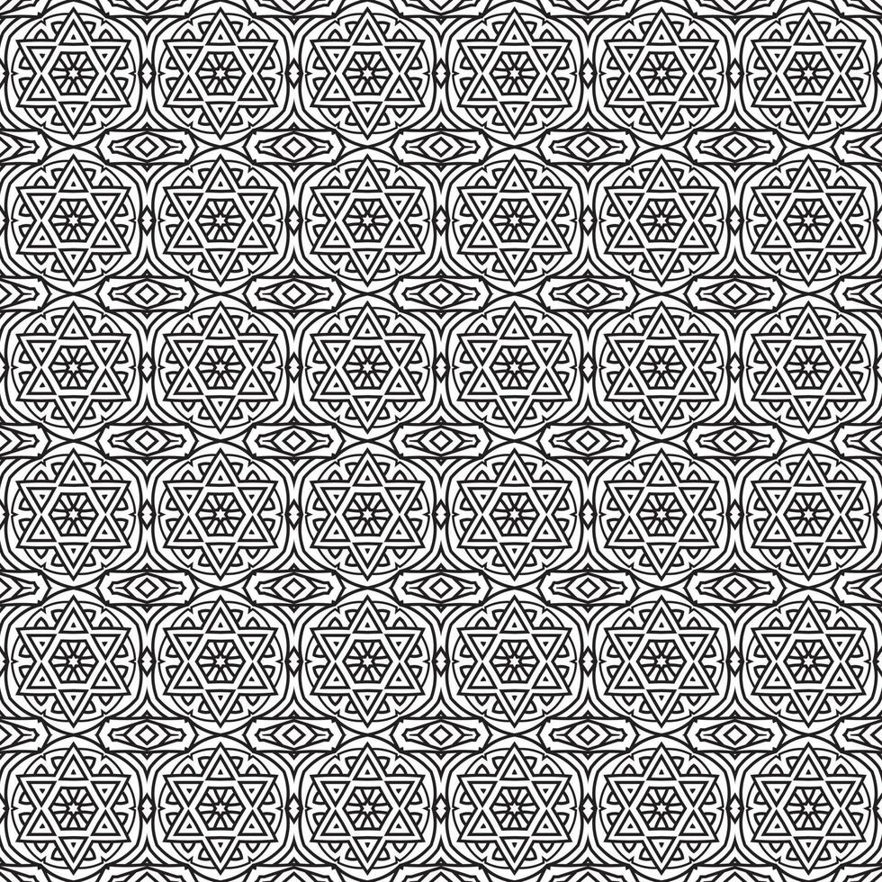 Classic batik seamless pattern background  geometric mandala wallpaper. elegant traditional floral motif vector