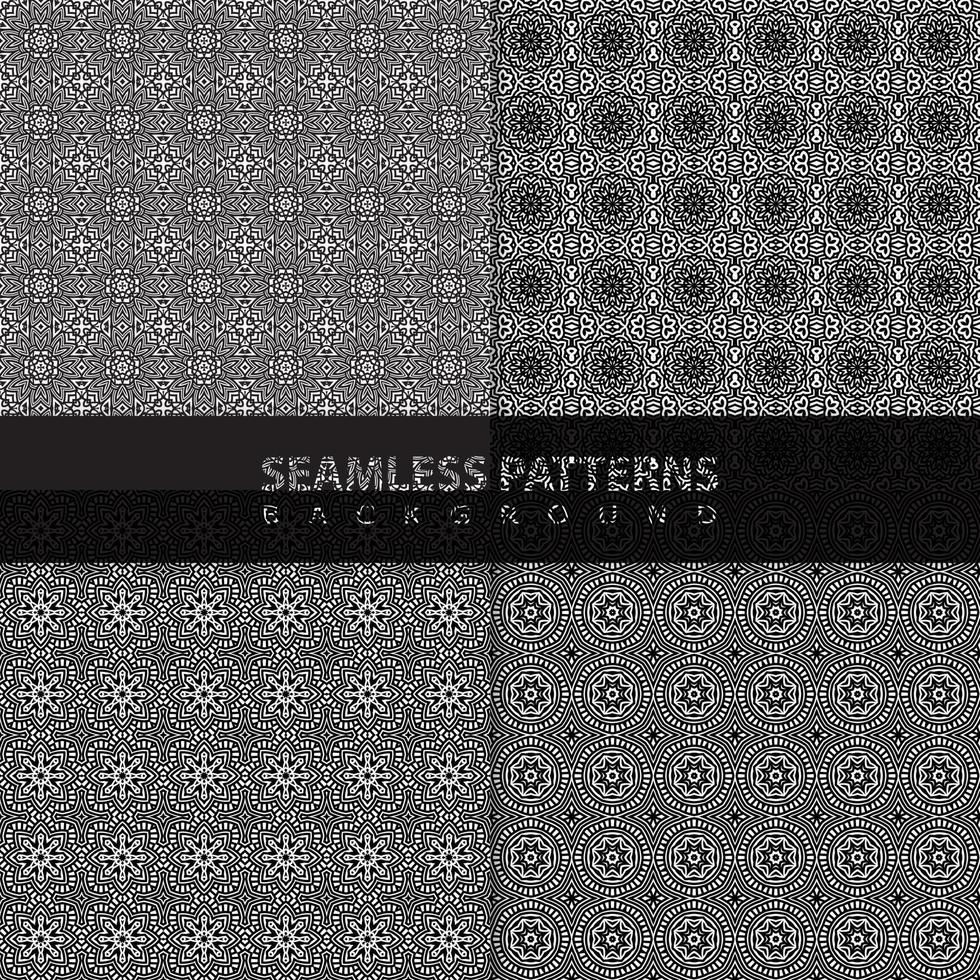 Classic batik seamless pattern background  geometric mandala wallpaper. elegant traditional floral motif vector