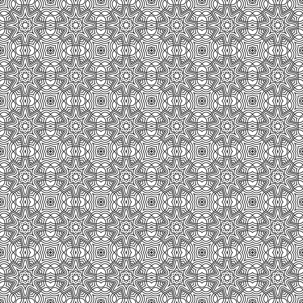 papel tapiz de mandala geométrico de fondo de patrón sin costuras de batik clásico. elegante motivo floral tradicional vector