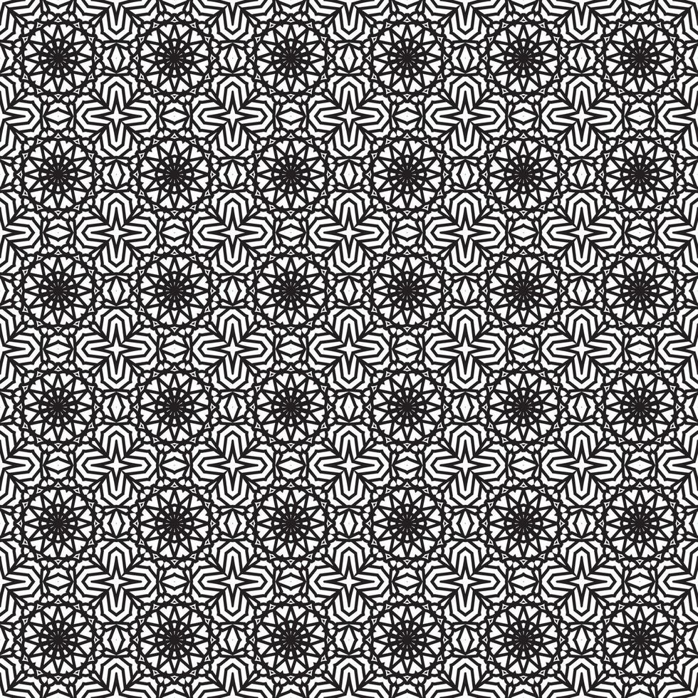 Classic batik seamless pattern background  geometric mandala wallpaper. elegant traditional floral motif vector