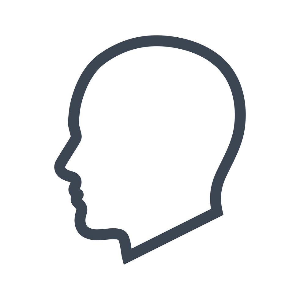 Man head icon vector