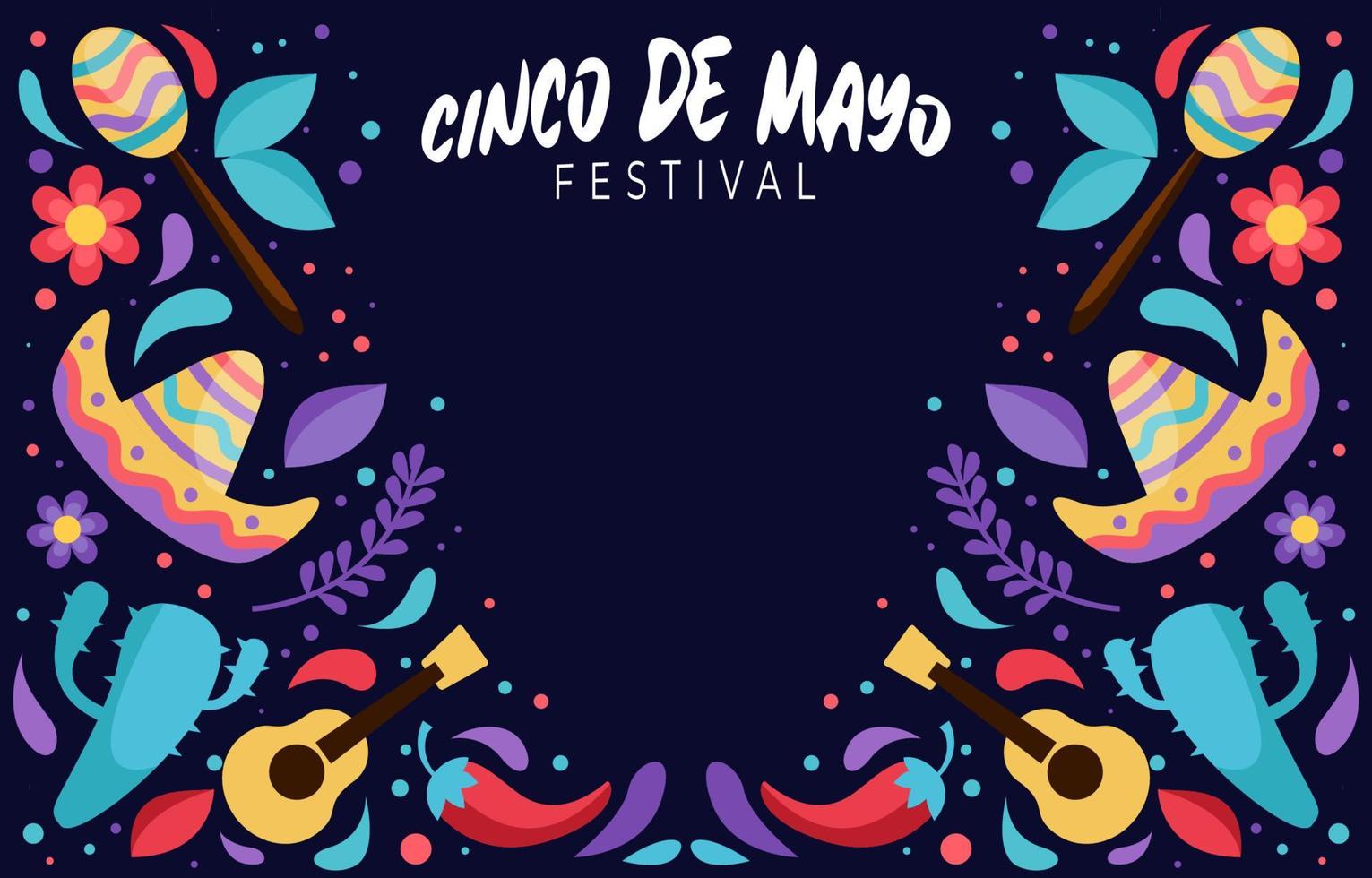 Cinco De Mayo Festival Background vector