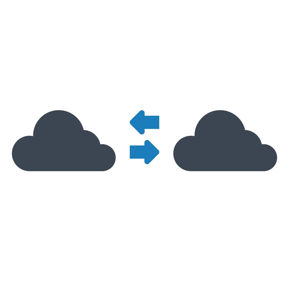 Cloud Transfer Icon vector