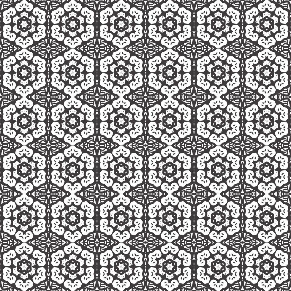 Classic batik seamless pattern background  geometric mandala wallpaper. elegant traditional floral motif vector