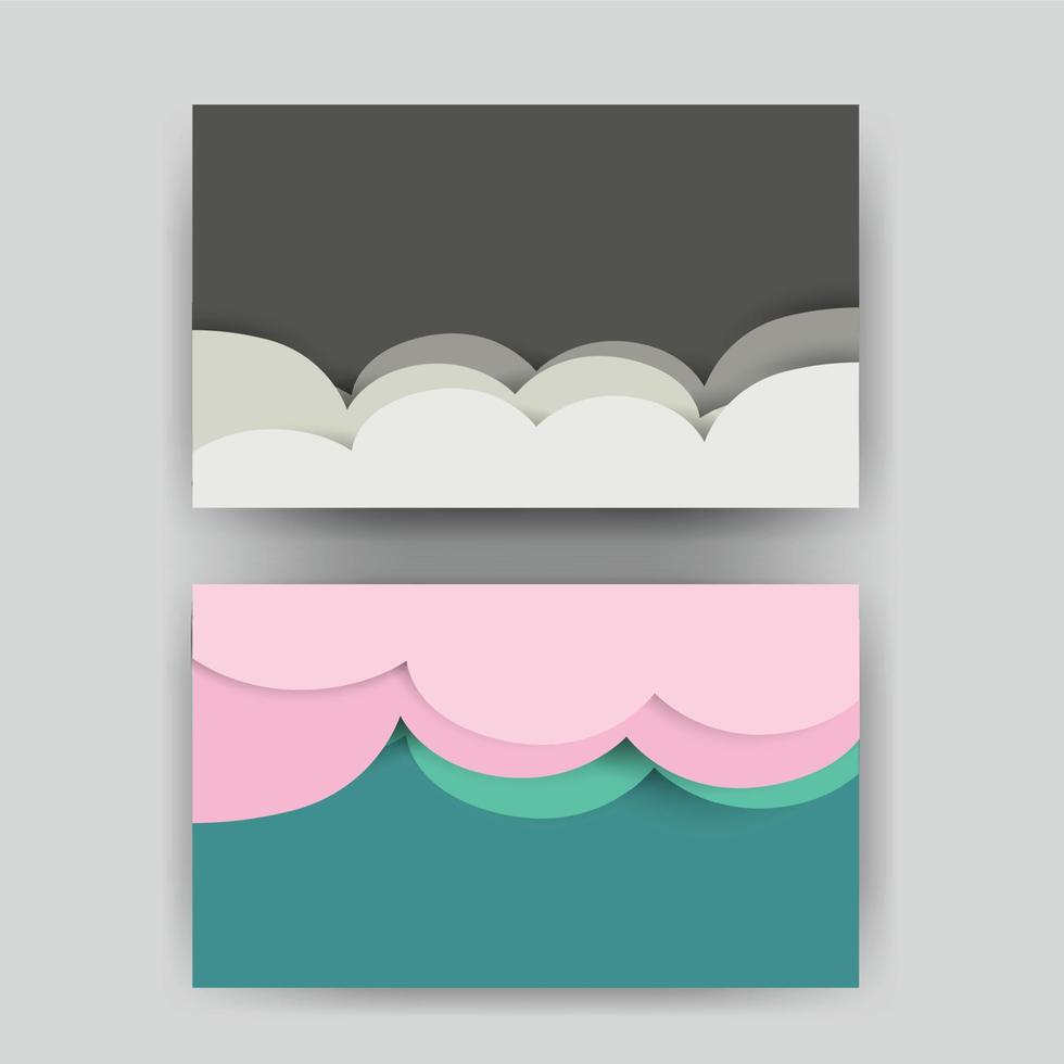 paper cut background. Abstract realistic papercut decoration textured with wavy layers. 3d topography relief. Vector topographic illustration. Cover layout template.