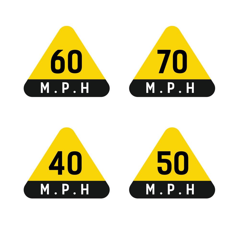 senal de limite de velocidad vector