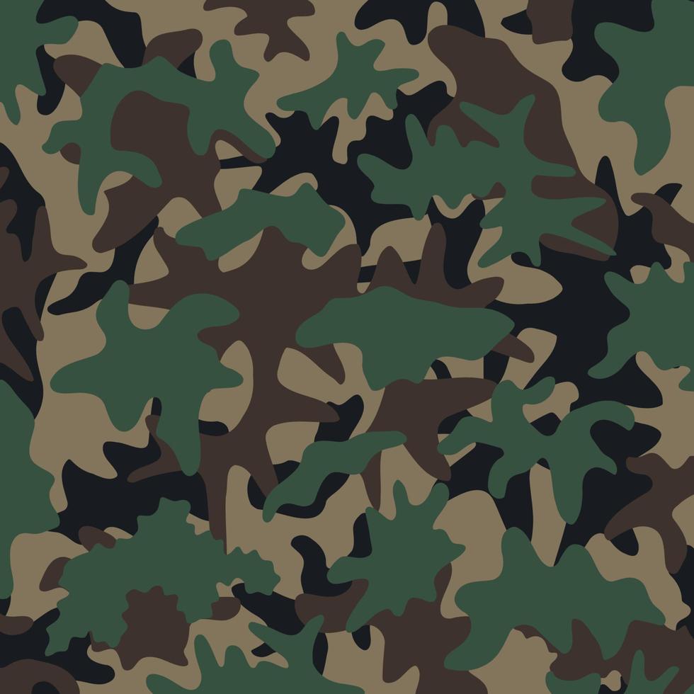woodland jungle leaves battlefield terrain abstract camouflage stripes pattern military background suitable for print cloth vector