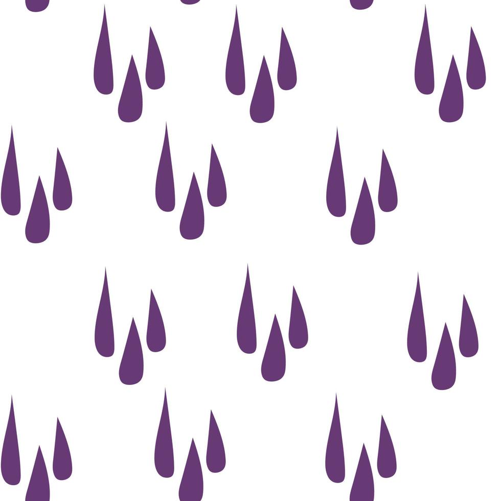 Lavender drops flat vector seamless pattern.