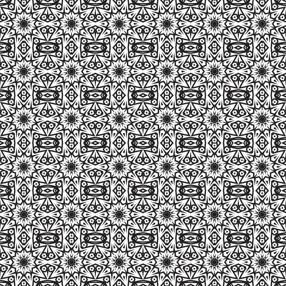 Classic batik seamless pattern background  geometric mandala wallpaper. elegant traditional floral motif vector