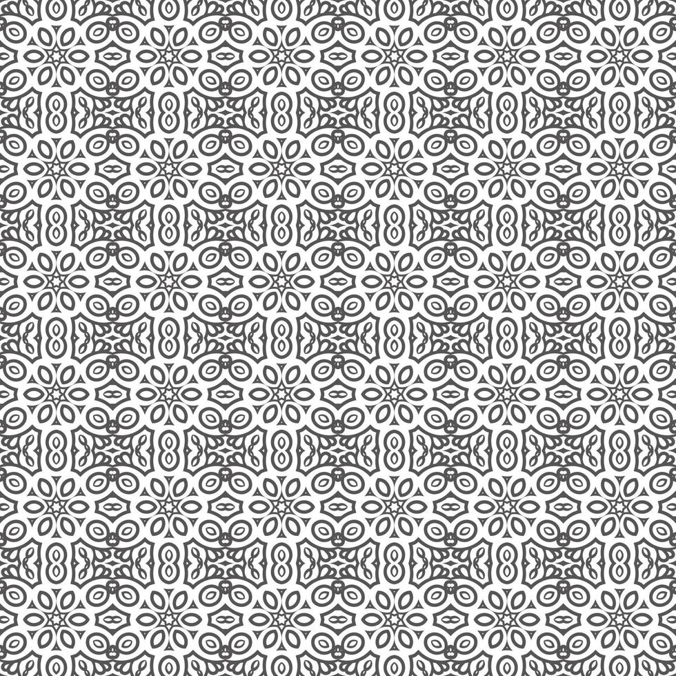 papel tapiz de mandala geométrico de fondo de patrón sin costuras de batik clásico. elegante motivo floral tradicional vector