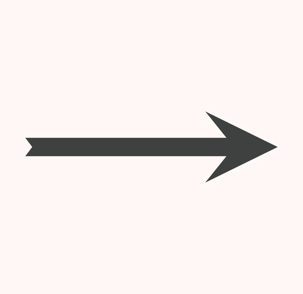 arrow symbol for website or web template. arrow icon vector on white background