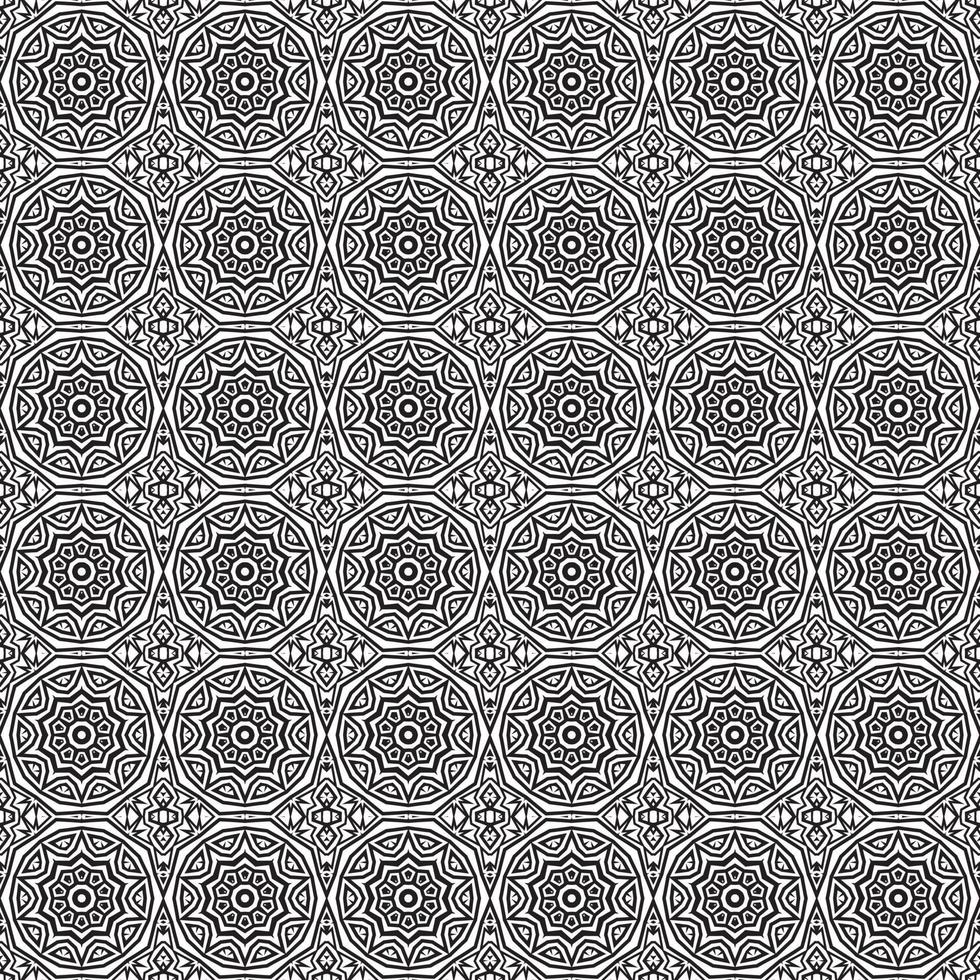 Classic batik seamless pattern background  geometric mandala wallpaper. elegant traditional floral motif vector