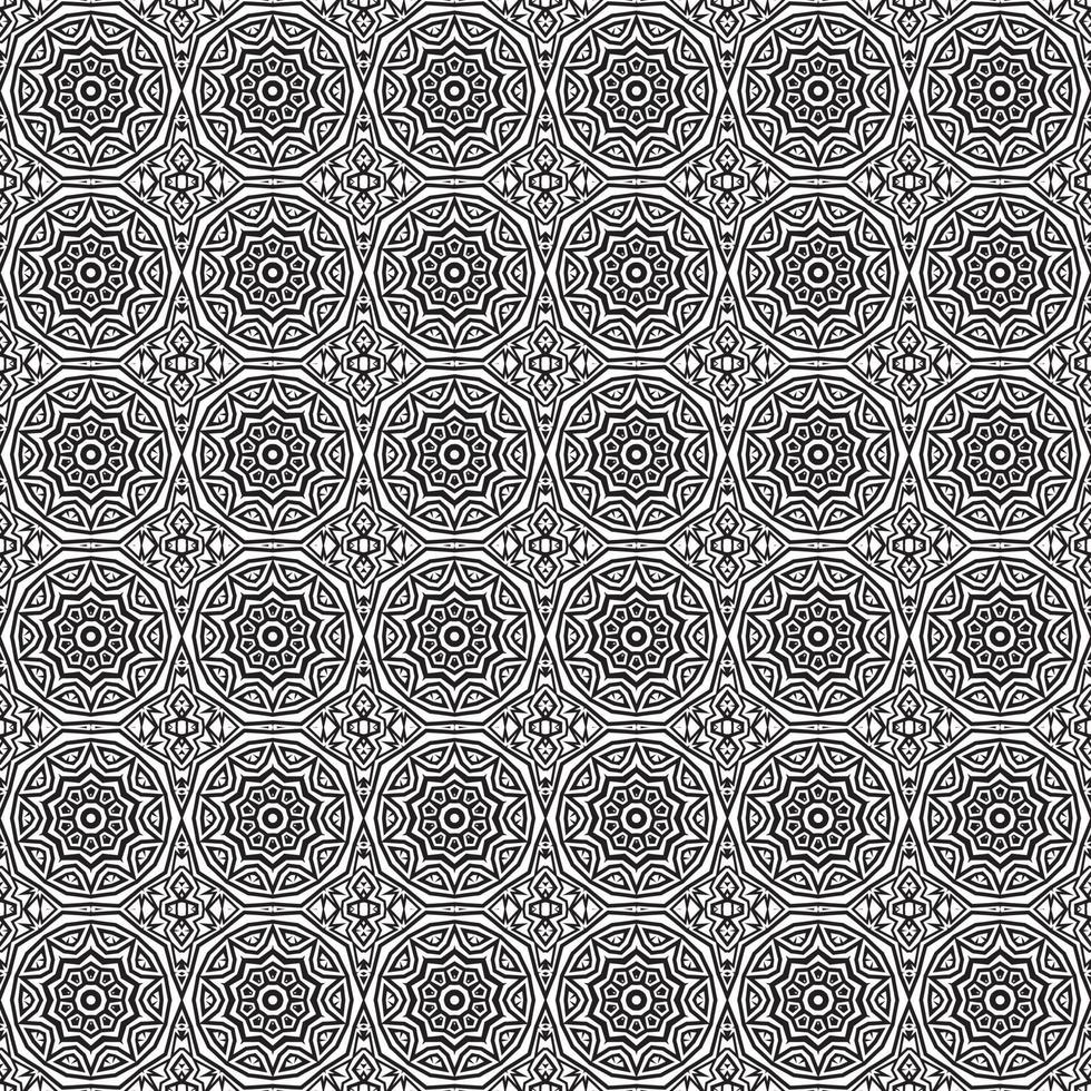 Classic batik seamless pattern background  geometric mandala wallpaper. elegant traditional floral motif vector