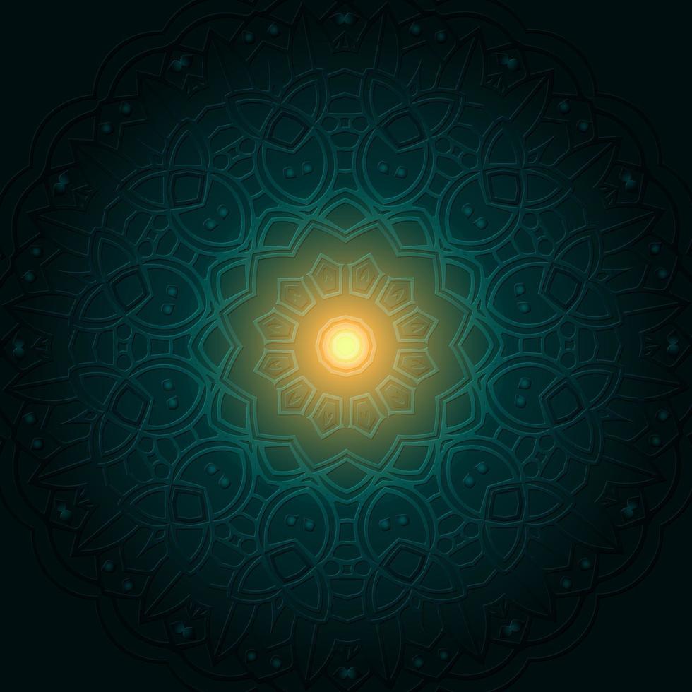 ornament Luxury golden mandala background Free Vector