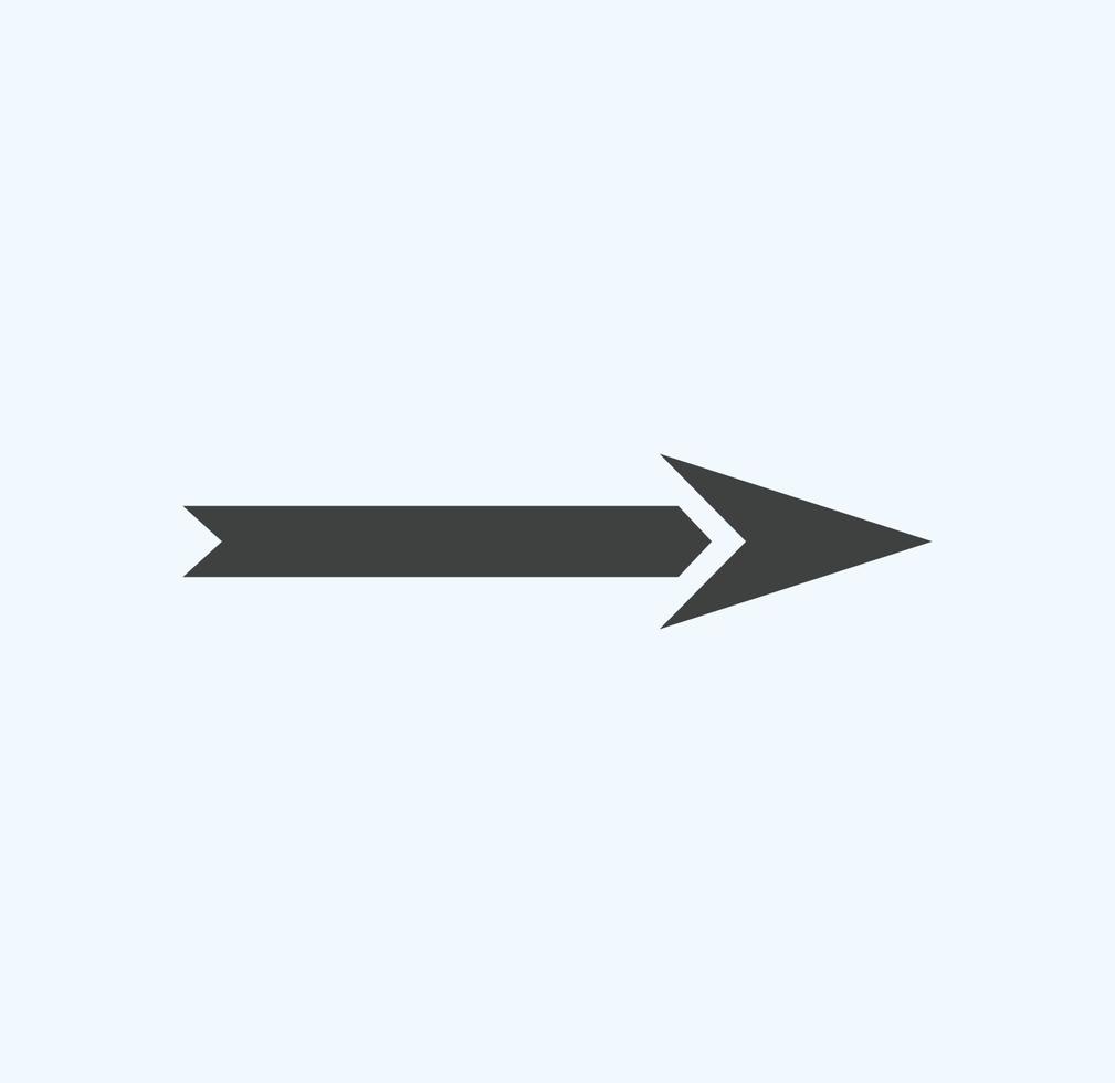 símbolo de flecha para sitio web o plantilla web. vector de icono de flecha sobre fondo blanco