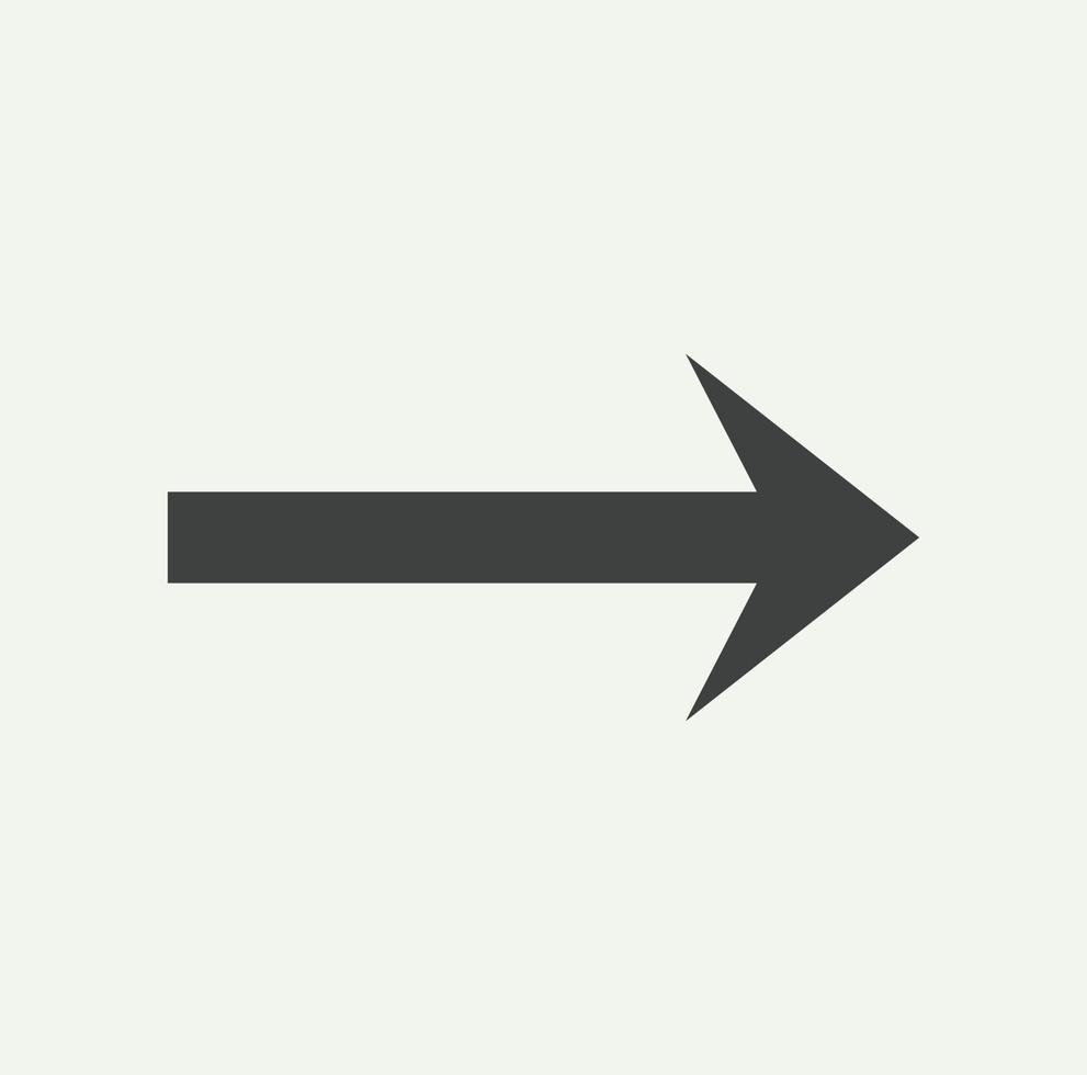 arrow symbol for website or web template. arrow icon vector on white background
