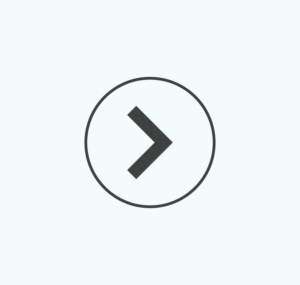 arrow symbol for website or web template. arrow icon vector on white background