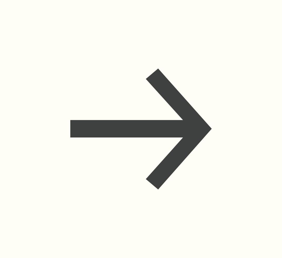 arrow symbol for website or web template. arrow icon vector on white background