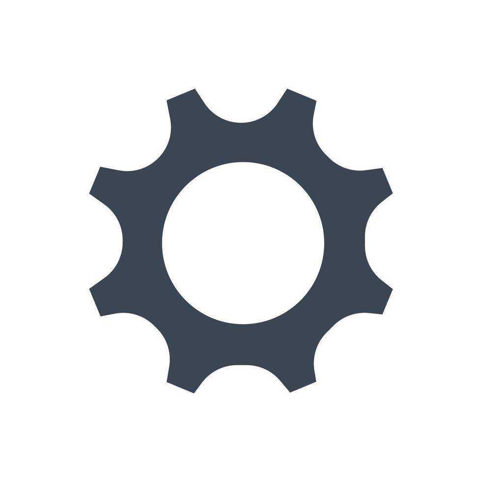 Configuration gear icon vector