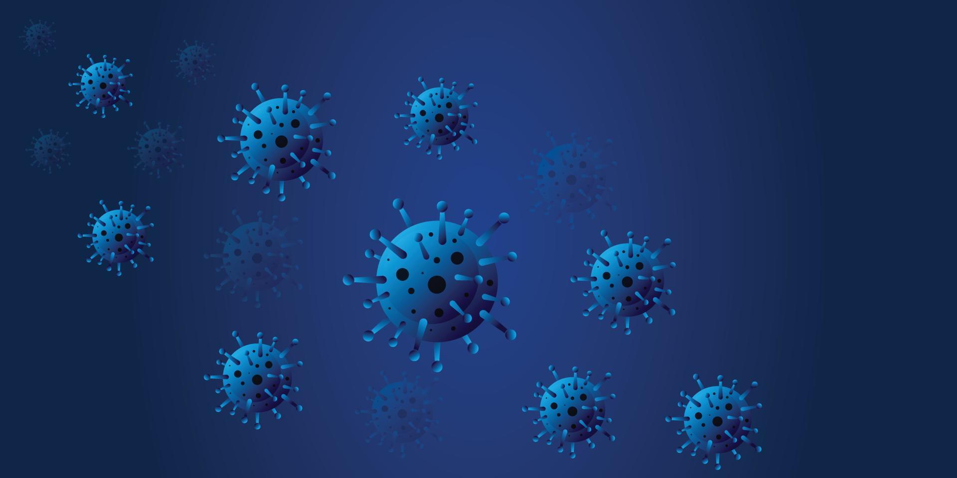 Bacteria or virus infection flu background vector