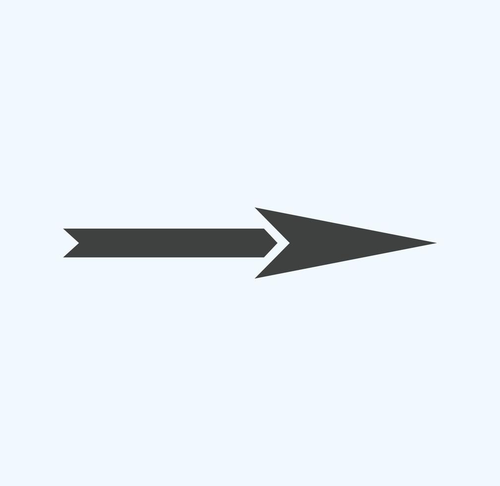 arrow symbol for website or web template. arrow icon vector on white background