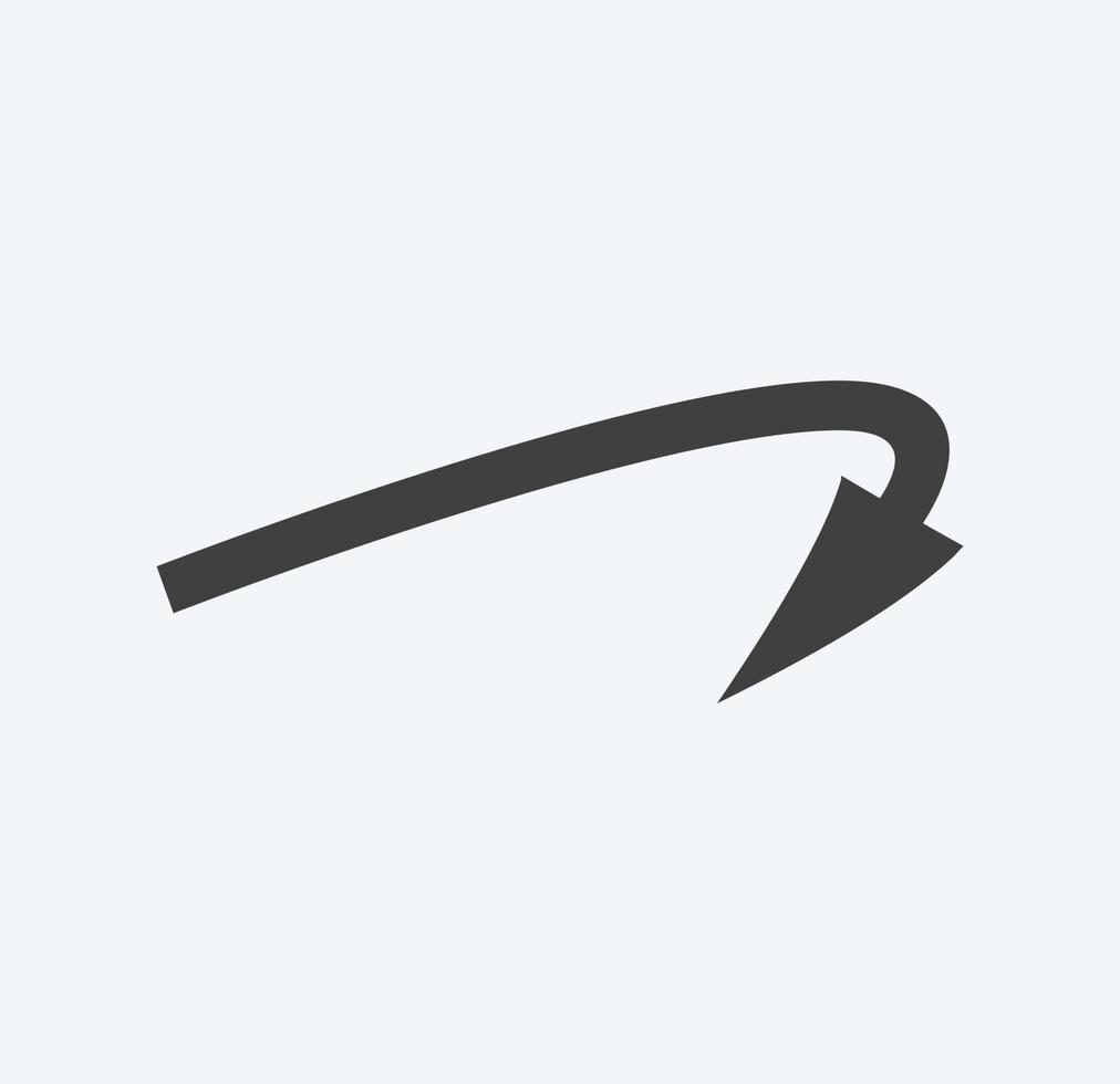 arrow symbol for website or web template. arrow icon vector on white background