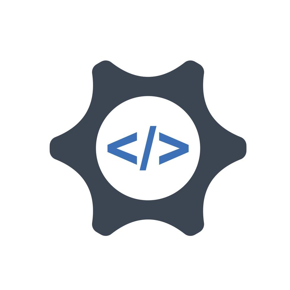 Coding development icon vector