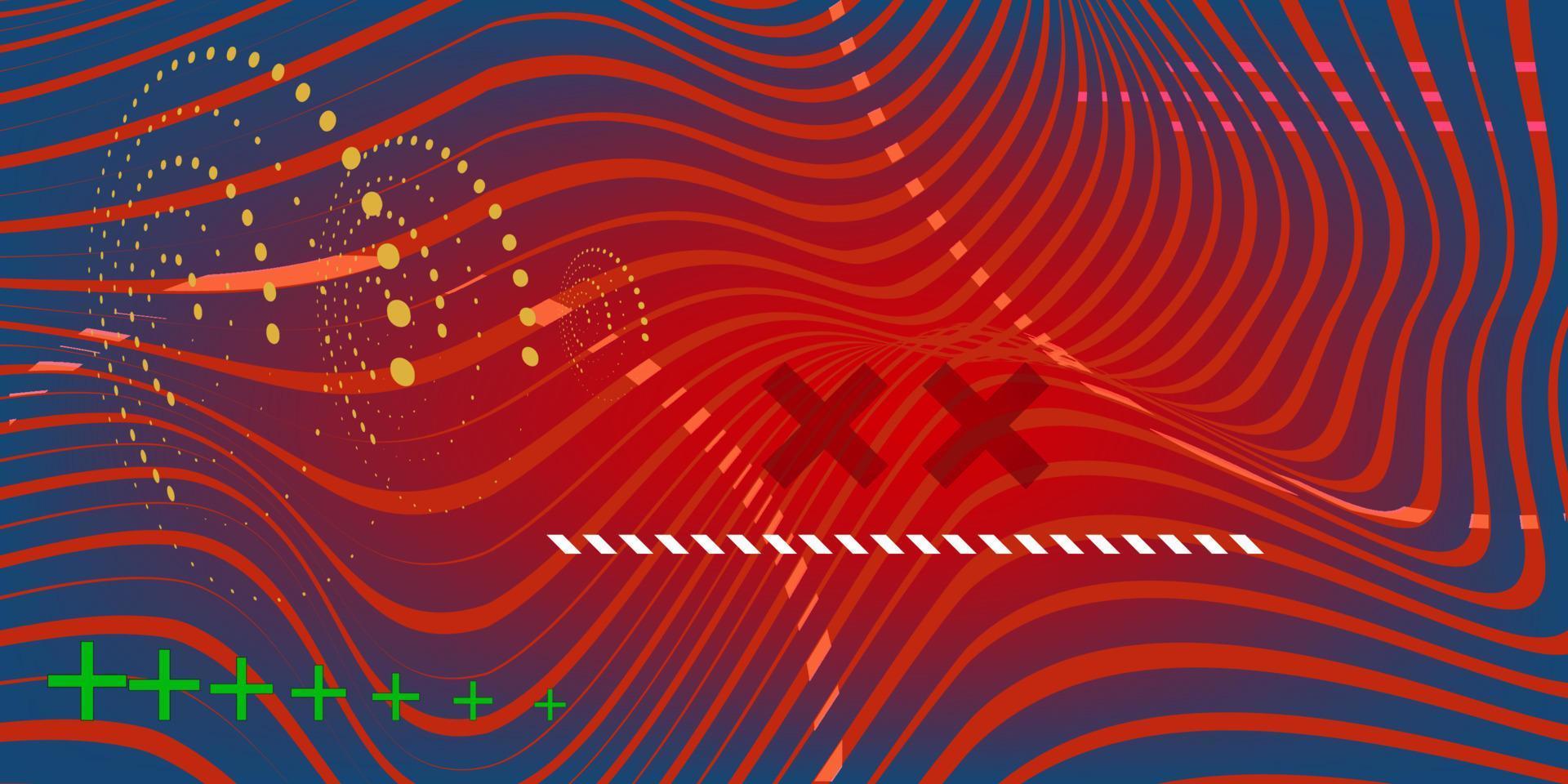 Data technology illustration. Abstract futuristic background. Wave with connecting dots and lines on dark background. A wave of particles. Big data visualization. vector