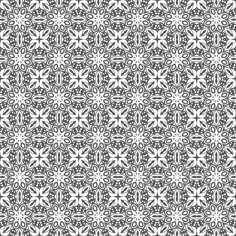 papel tapiz de mandala geométrico de fondo de patrón sin costuras de batik clásico. elegante motivo floral tradicional vector