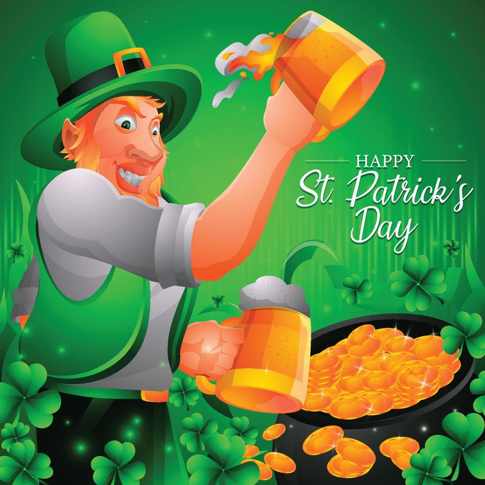 celebrar el día de san patricio vector