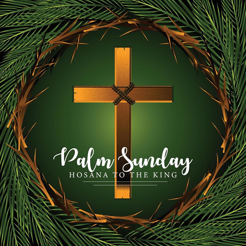 Holy Palm Sunday Concept vector