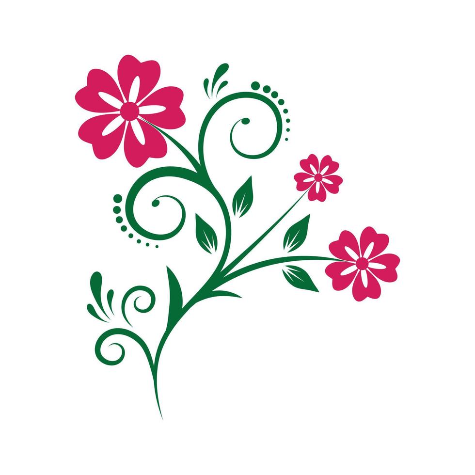 vector floral design - abstract flower