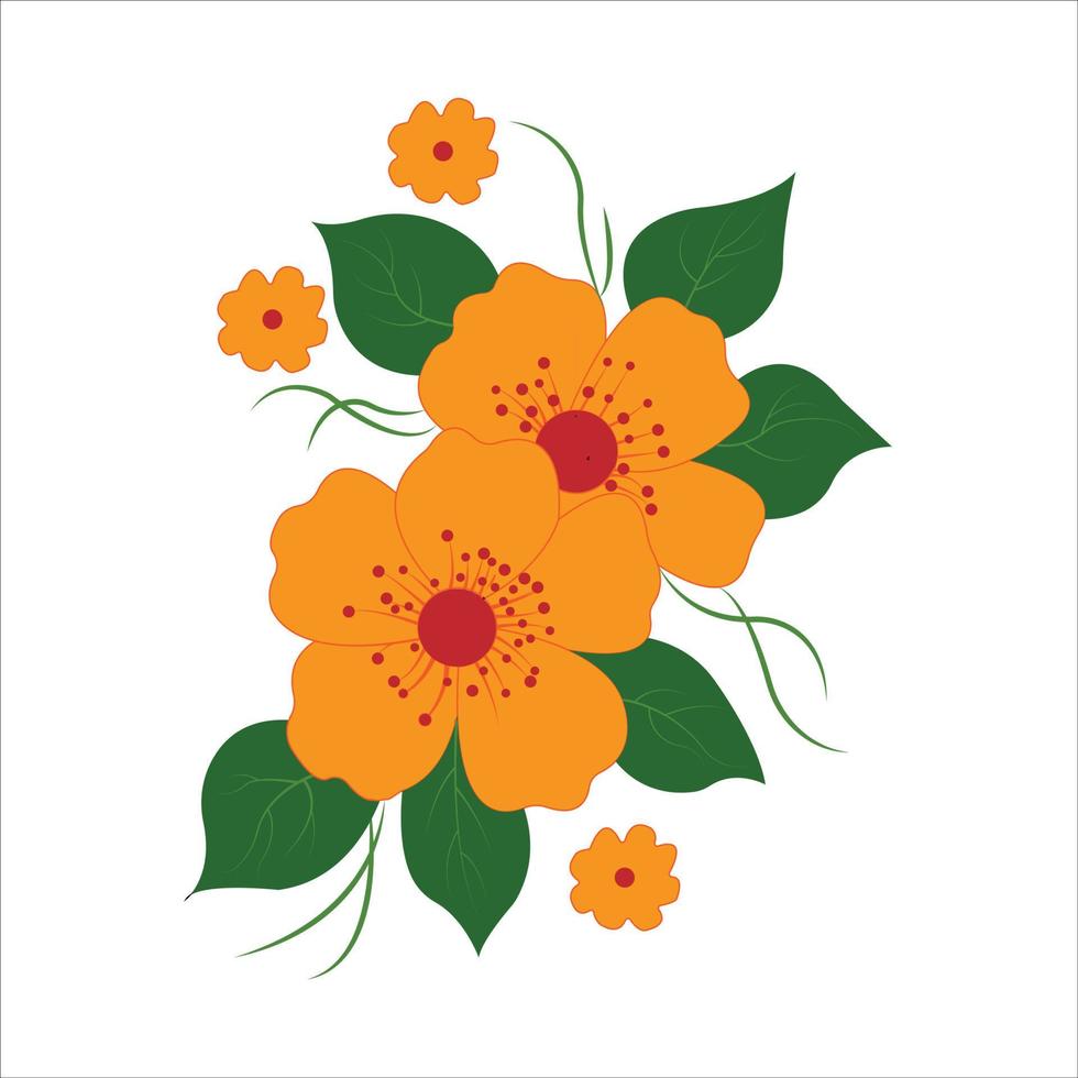 ramo de flores. ilustración vectorial vector