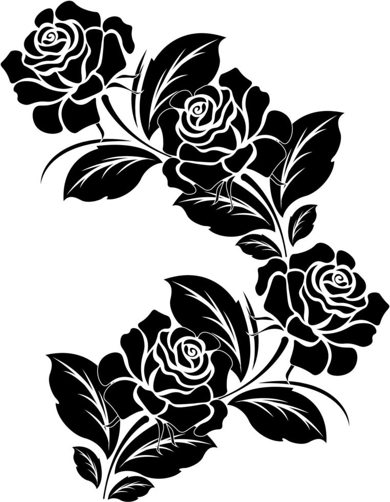Elegance pattern with flowers narcissus on black background, vector illustration